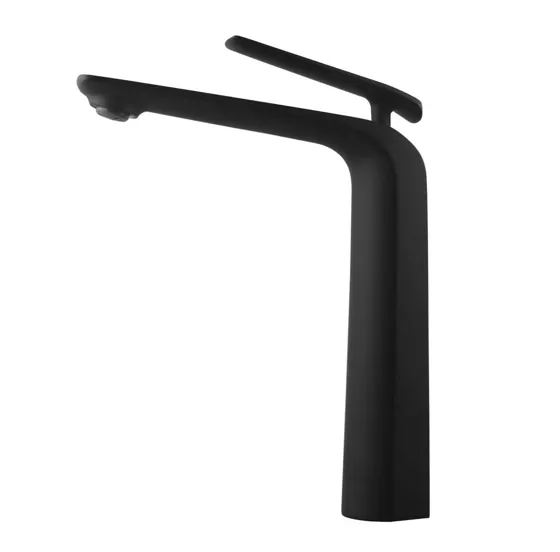 Esperia Matt Black Tall Basin Mixer