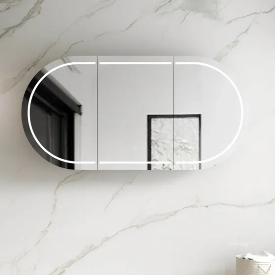 LED BONDI 1800X900 WHITE SHAVING CABINET