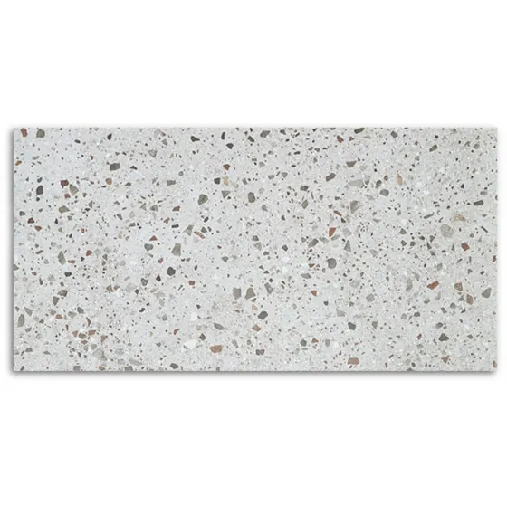 Omega Grey Terrazzo Chip Matt Tile 300×600 S35