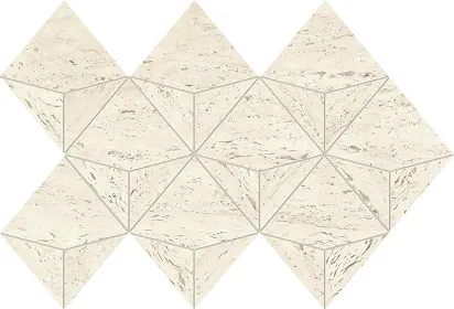 MarvelTravertine White Mosaico Origami 28x41.2