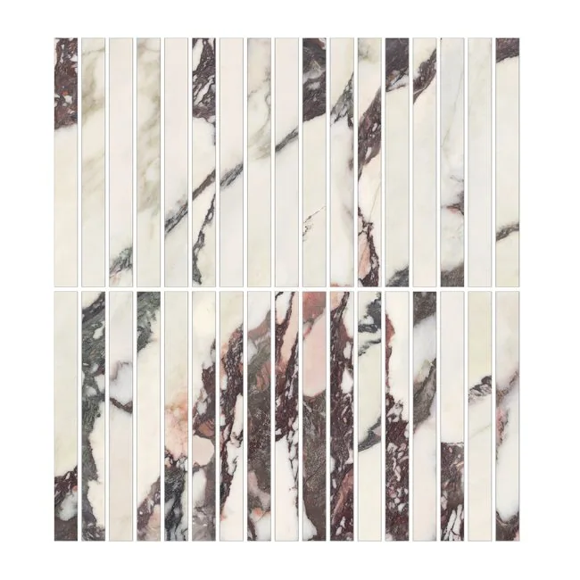 Kaolin x Greg Natale Calacatta Viola Mosaic-Stix KitKat 30x30 Si
