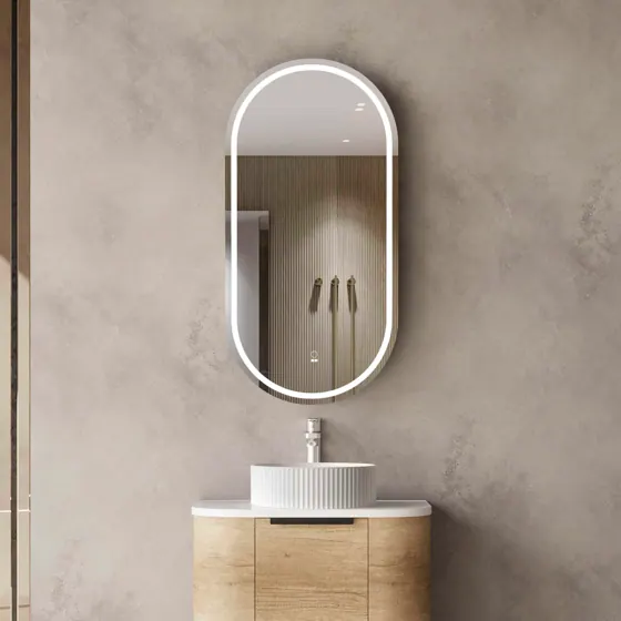 LED NOOSA 900X450 NATURAL OAK SHAVING CABINET