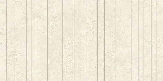 MarvelTravertine White Cross chisselled Urban Grid 29.5x60