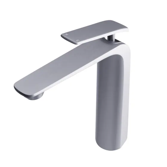 Esperia Brushed Nickel Tall Basin Mixer