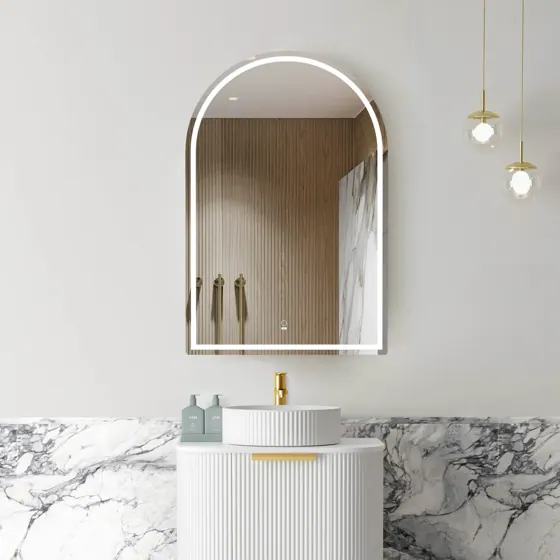 LED ARCHIE 900X600 NATURAL OAK SHAVING CABINET