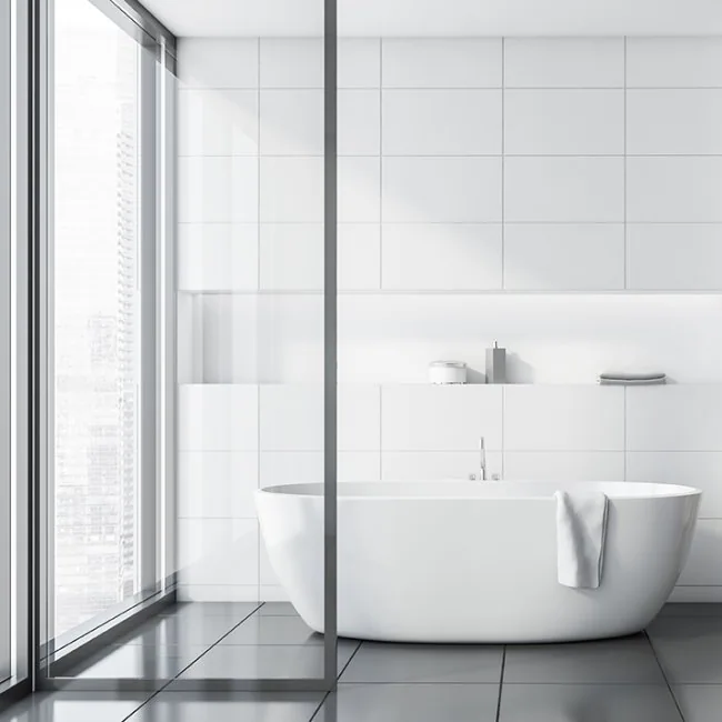 White Rectified 300x600 Matt