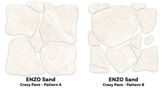 ENZO Sand SurfaceTec® Crazy Pave 2.16M2/Set (1 Box A +1 Box B)