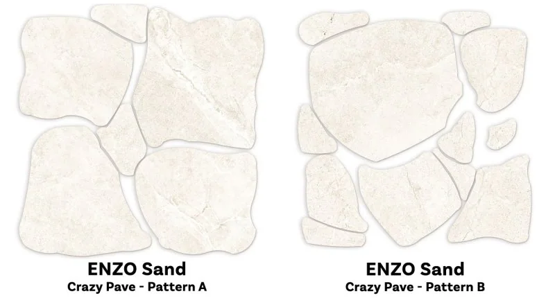 ENZO Sand SurfaceTec® Crazy Pave 2.16M2/Set (1 Box A +1 Box B)