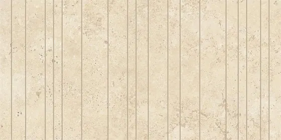 MarvelTravertine Sand Cross chisselled Urban Grid 29.5x60