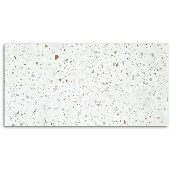 Omega White Terrazzo Chip Matt Tile 300×600 S35