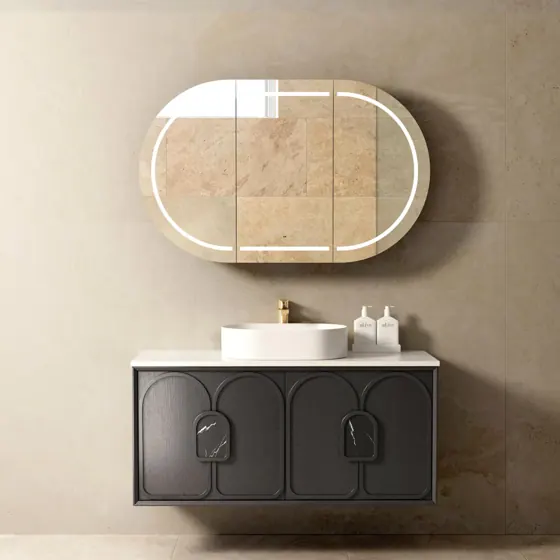 LAGUNA BLACK AMERICAN OAK 1200X460 VANITY