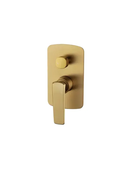 Esperia Wall Mixer with Diverter Brushed Yellow Gold