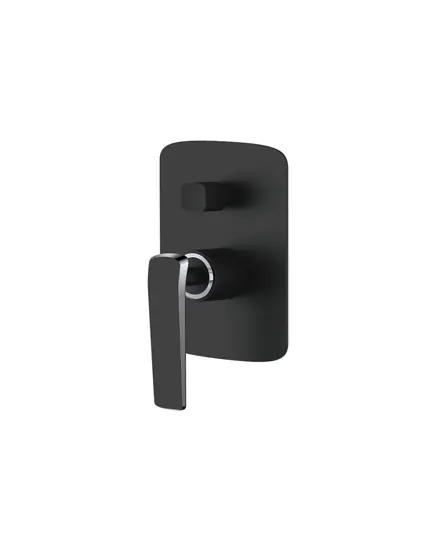 Esperia Wall Mixer with Diverter Matt Black & Chrome