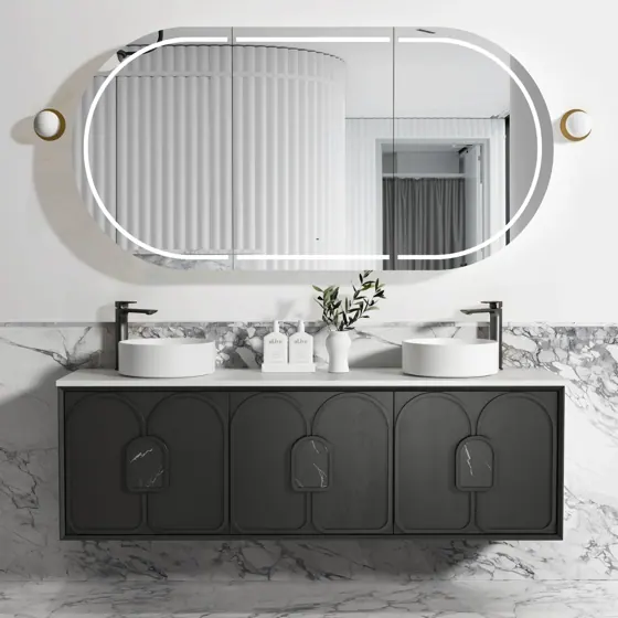 LAGUNA BLACK AMERICAN OAK 1800X460 VANITY