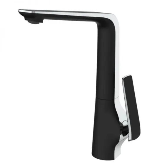 Esperia Matte Black & Chrome Kitchen Mixer