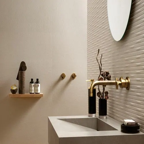 3D Wall Carve Ivory 40x80
