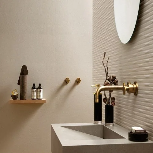 3D Wall Carve Ivory 40x80